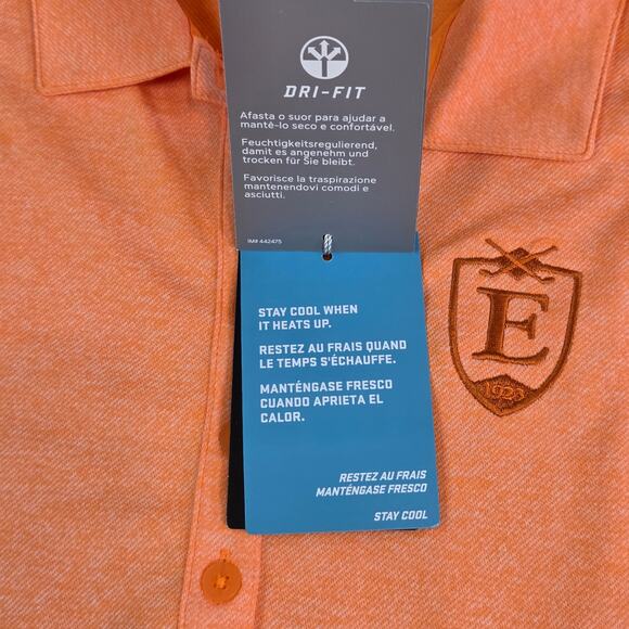 Nike Golf Women’s Dri-Fit Polo Shirt Orange Performance Top Size M NWT - Picture 6 of 16